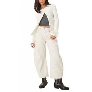 NEW FREE PEOPLE good luck midrise jeans in ivory